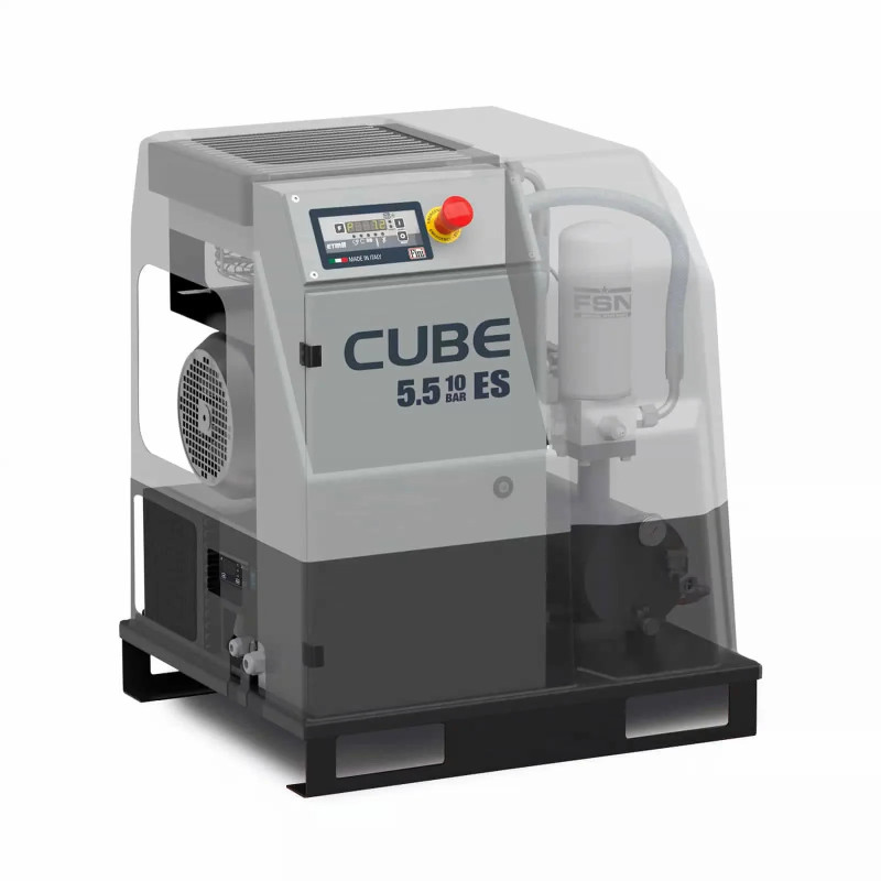 Kompresor śrubowy FINI CUBE SD 5.5-10 z osuszaczem ziębniczym
