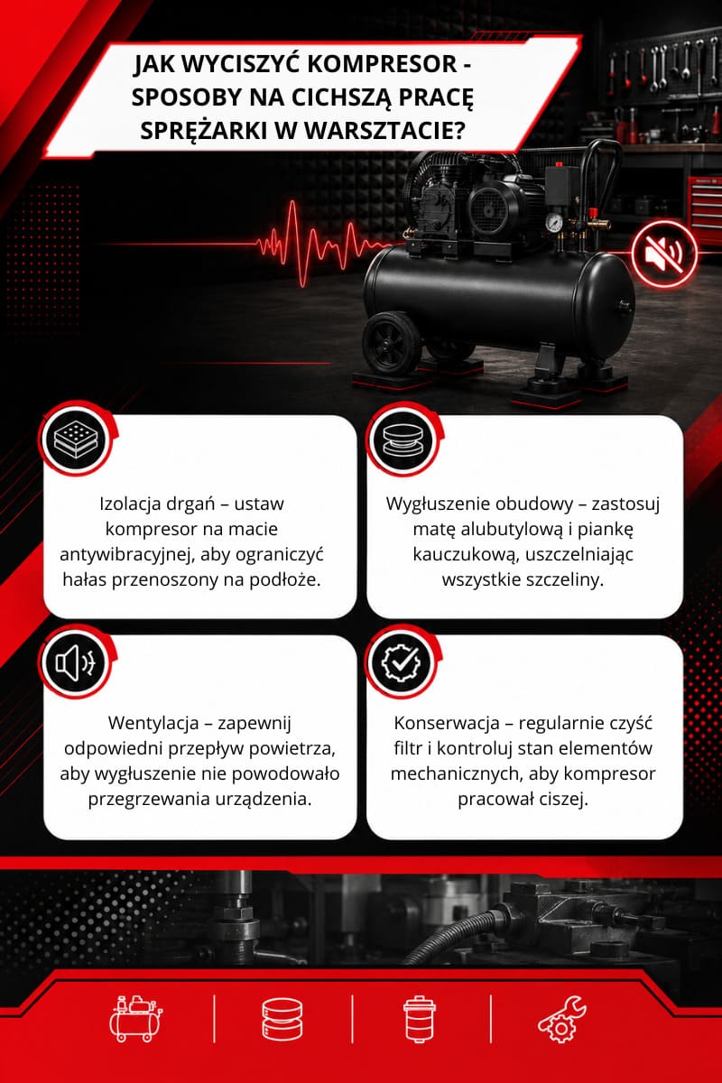 jak wyciszyc kompresor