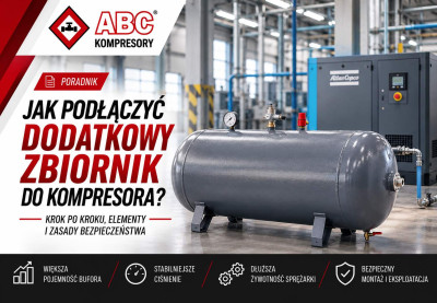 Jak podłączyć dodatkowy zbiornik do kompresora?