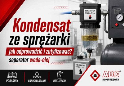 Kondensat ze sprężarki - jak odprowadzić i zutylizować? (separator woda-olej)
