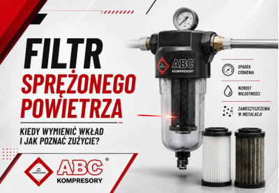 Filtr sprężonego powietrza - kiedy wymienić wkład i jak poznać zużycie?