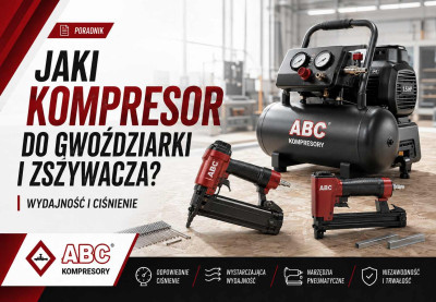 Jaki kompresor do gwoździarki i zszywacza - wydajność i ciśnienie?