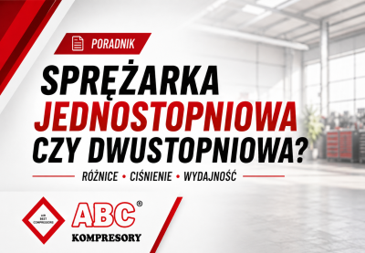 Sprężarka tłokowa jednostopniowa czy dwustopniowa? Różnice i kiedy którą wybrać.